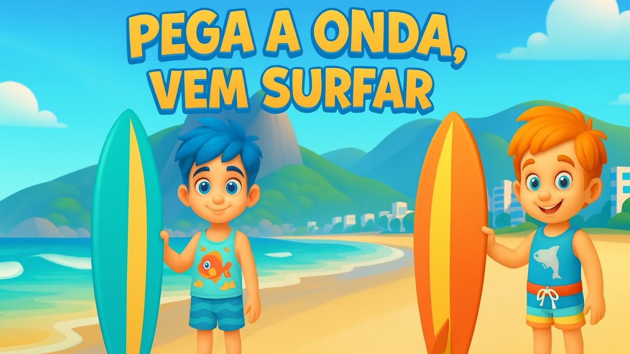Pega a Onda , Vem Surfar 🌊 / Música Infantil Super Divertida 🎼