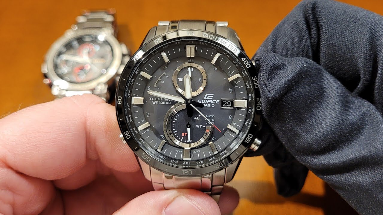 Casio Edifice EQW-A1400DB-1A - ustawienia zegarka [PL]