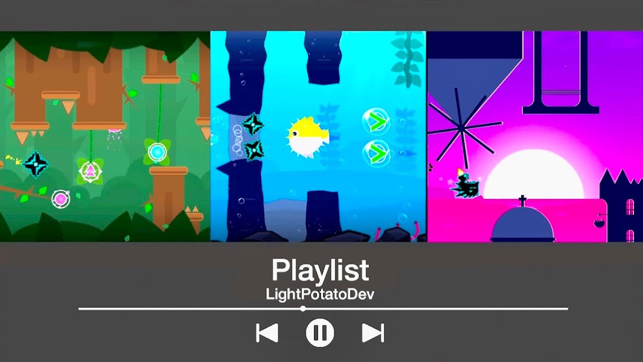 A NCS Playlist? | &ldquo;PlayList&rdquo; 100% (Easy Demon) by LightPotatoDev [3 Coins] | Geometry Dash 2.2