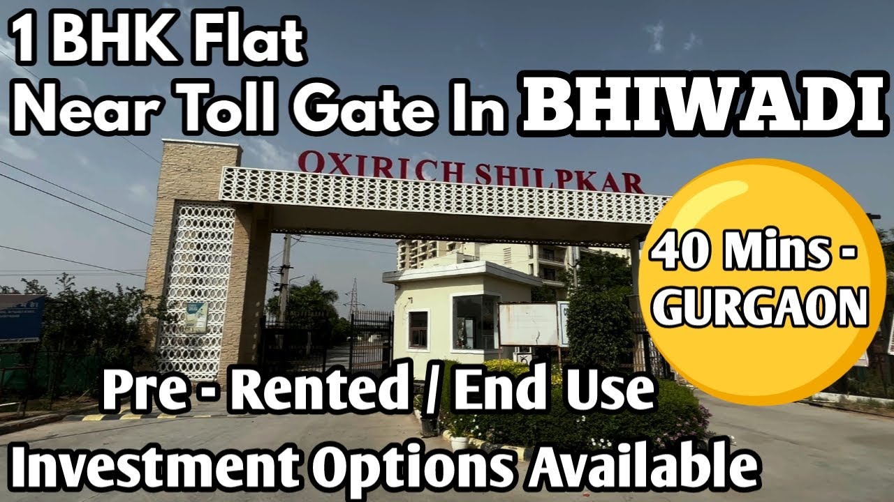 1 BHK Flat In Bhiwadi Near Toll Gate & RRTS Metro Station With Lift & Car Parking In A Gated Society