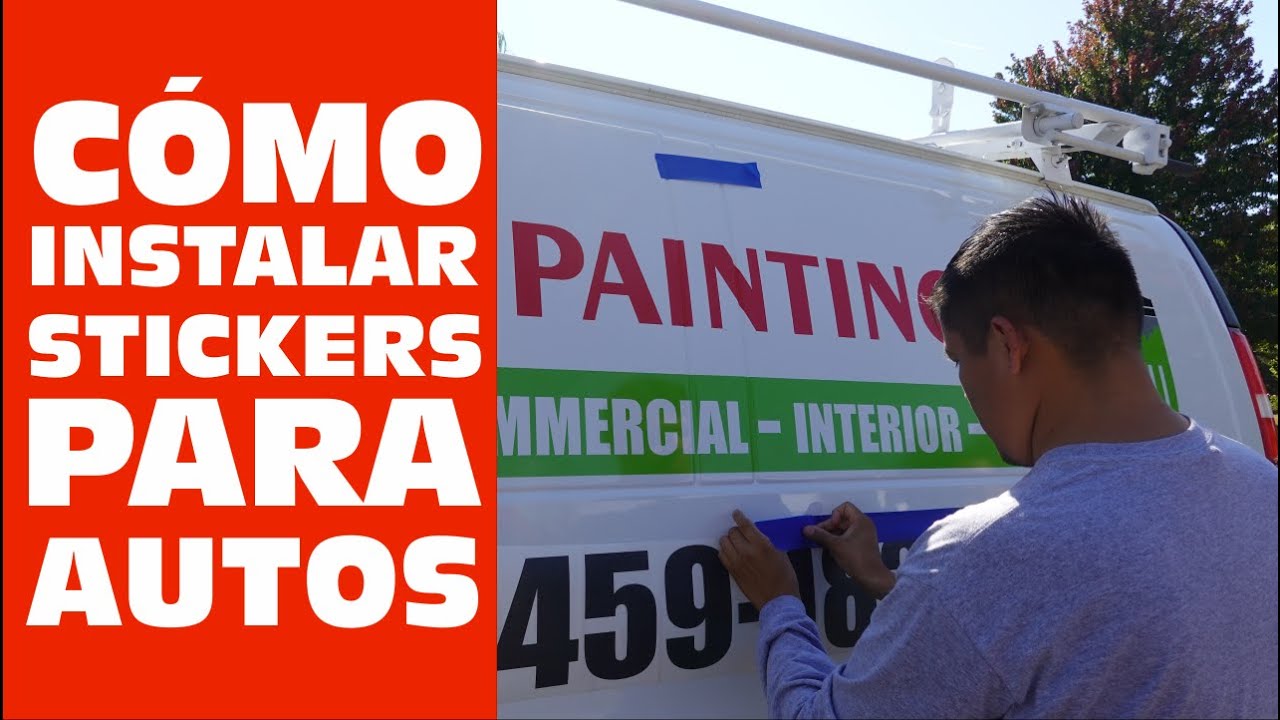 Como instalar stickers para autos