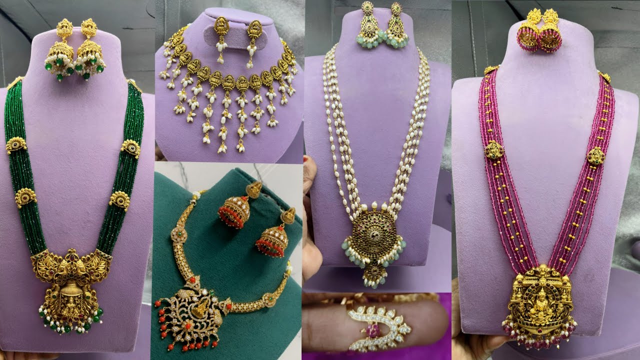 కొత్త గా వచ్చిన Beads హారాలు//Beads jewellery