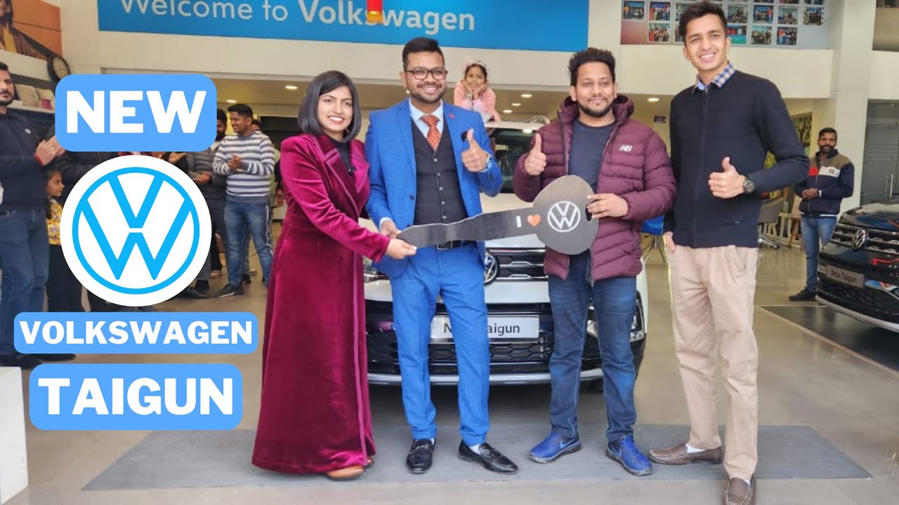 Taking Delivery of @EnglishConnectionByKanchan New Volkswagen Taigun 🤩🔥