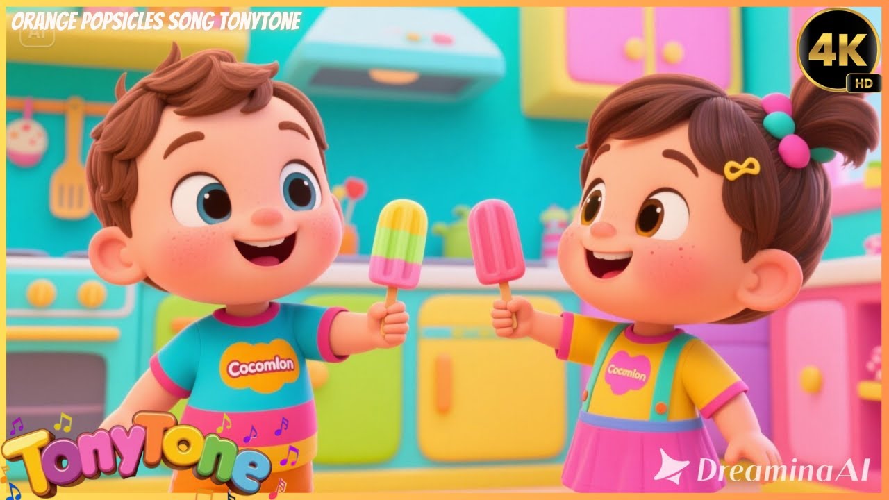 🍊New Build & Make Orange Popsicle Song for Kids | Summer Fun Song ☀️🎶