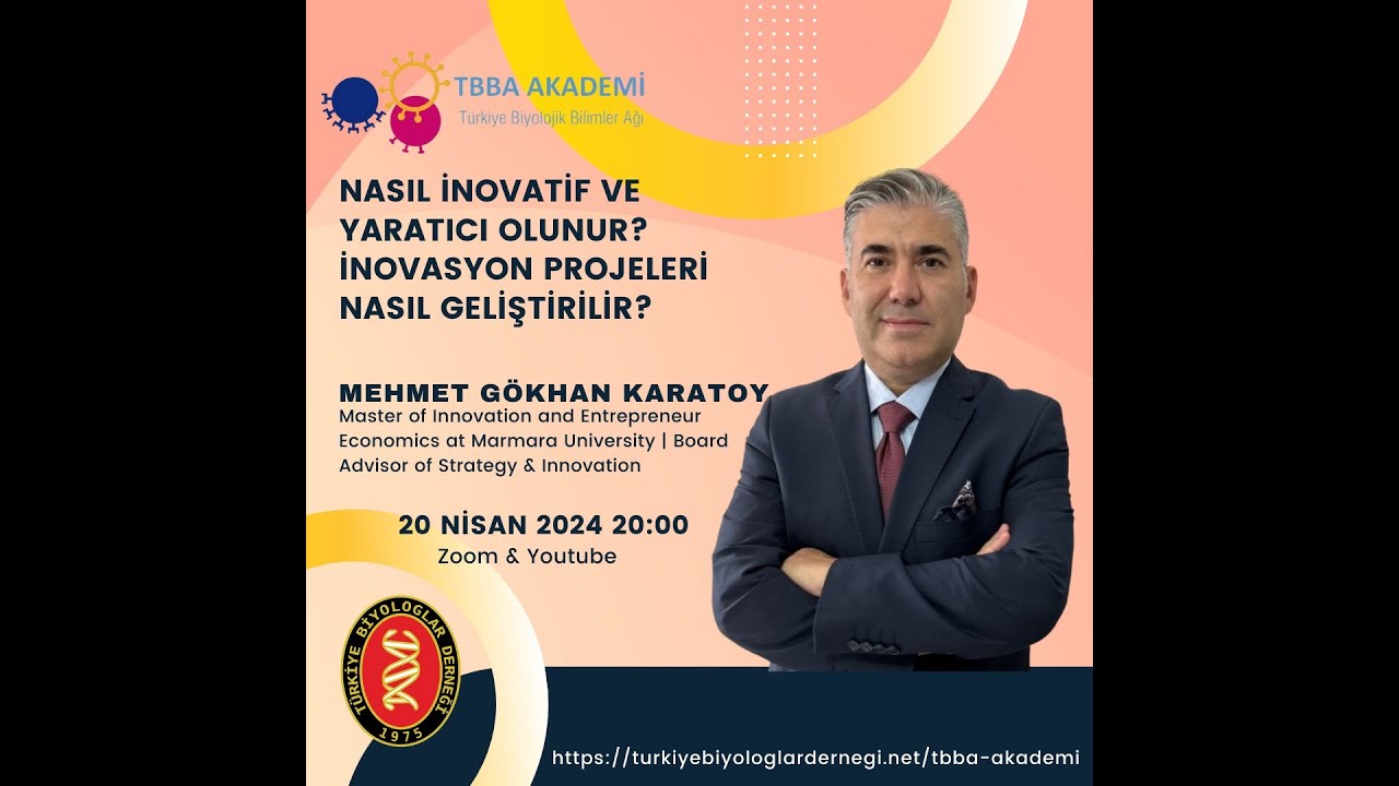 TBD-TBBA AKADEMİ -MEHMET GÖKHAN KARATOY- NASIL İNOVATİF VE  YARATICI OLUNUR