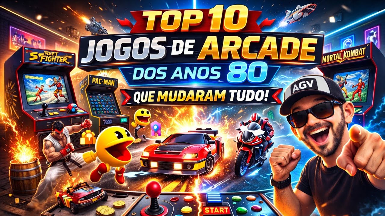 👾 Os 10 Melhores Jogos de Arcade dos Anos 80 – Nostalgia Pura! 🕹️💥