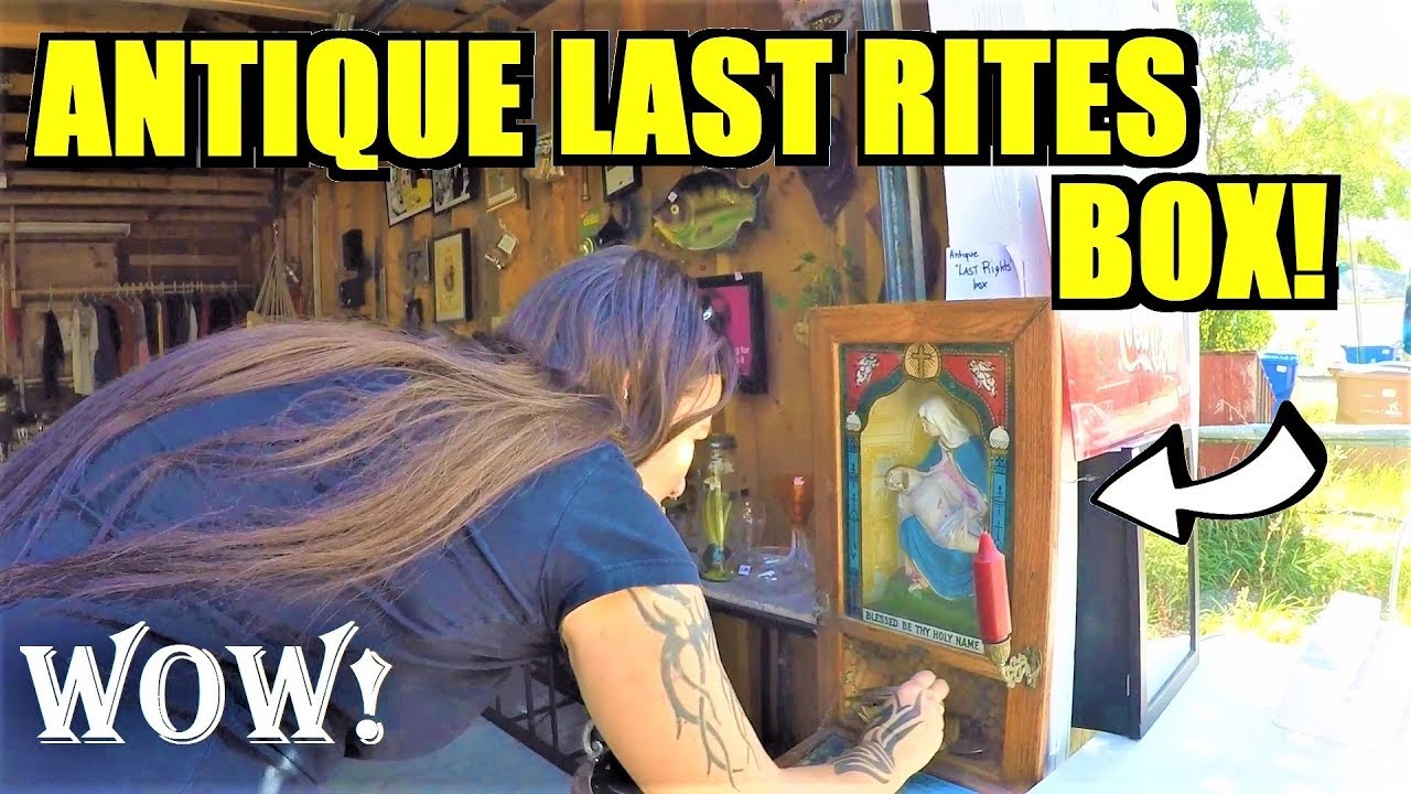 Ep21: OMG! AMAZING ANTIQUE LAST RITES BOX & EMBALMER'S MAKEUP KIT! - The ORIGINAL Yard Sale Vlog!