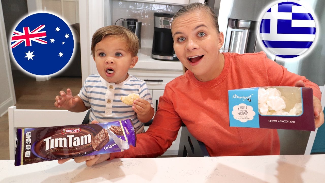 TRYING FOREIGN SNACKS WITH MY TODDLER!
