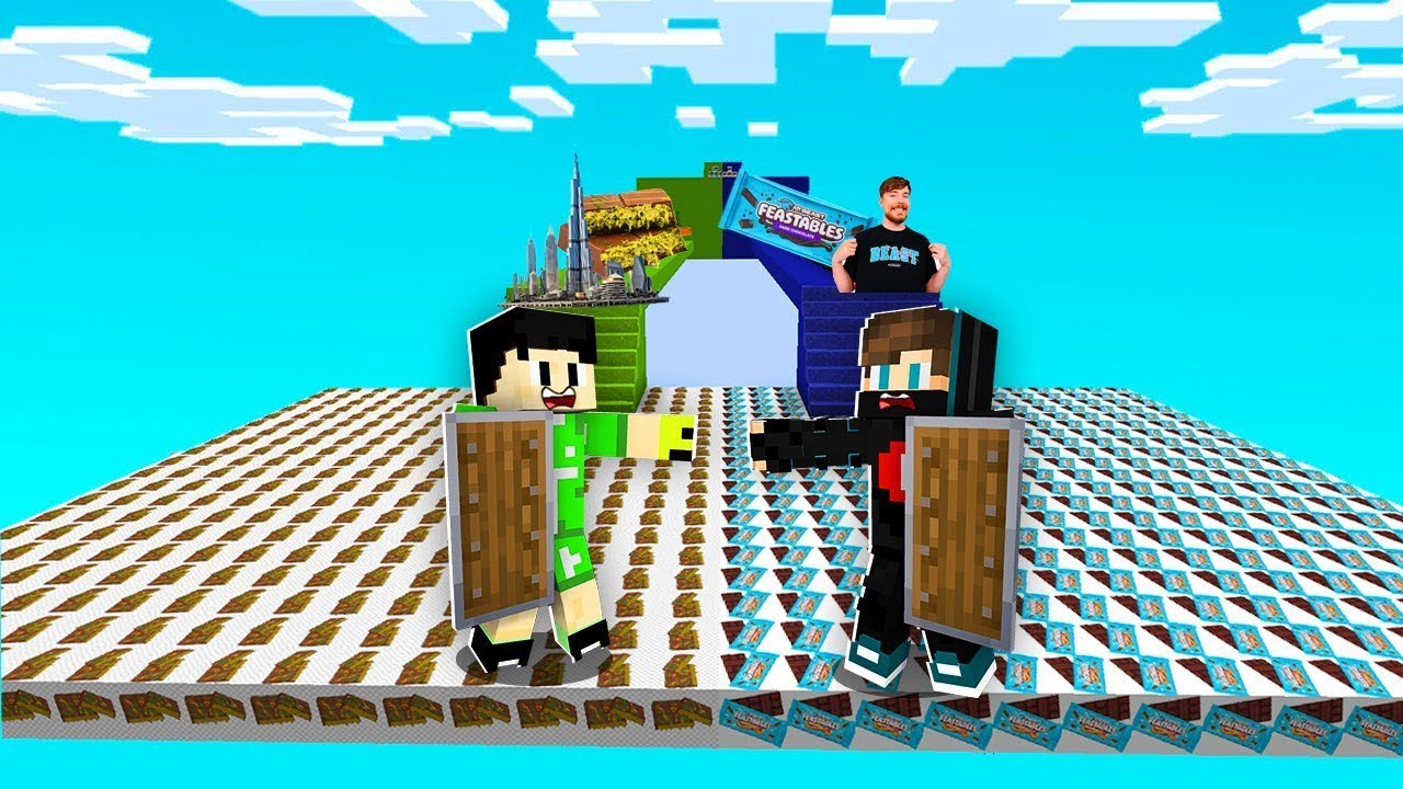 ماين كرافت : طريق حظ شوكولاته دبي ضد طريق حظ شوكولاته مستر بيست !!؟