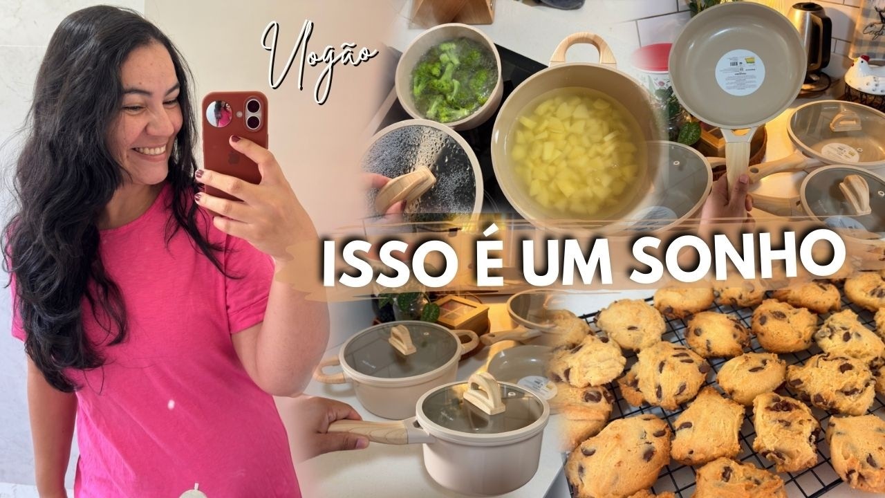 VLOG MINHAS PANELAS NOVAS testei com vocês e outras novidades
