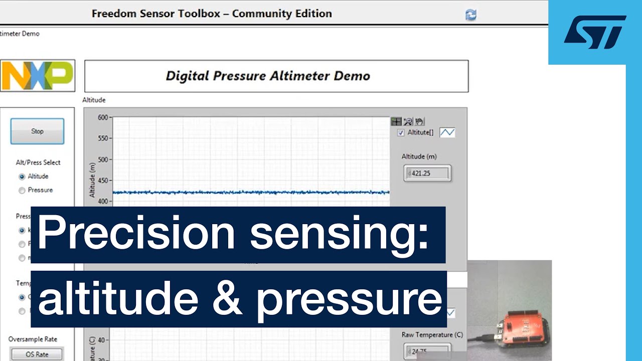 Explore precision altitude & pressure sensing: FRDM sensor toolbox with MPL3115 demo!