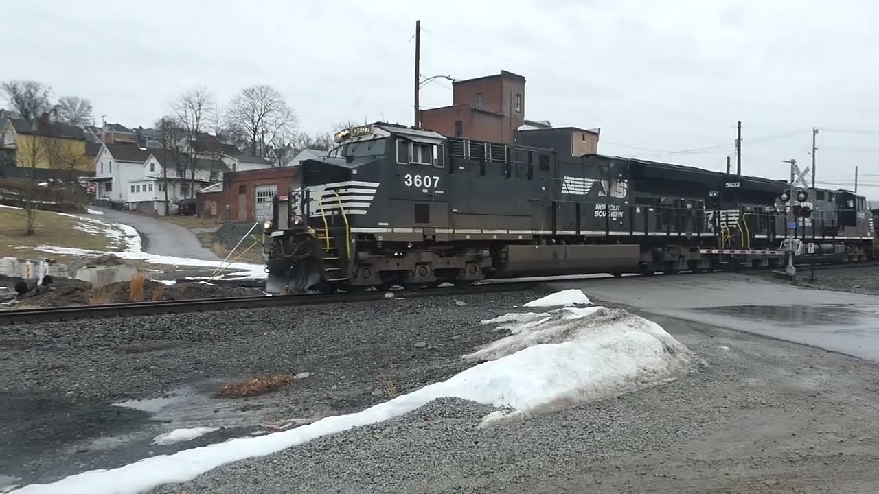 Double Empty Coal Train Through Donora, PA