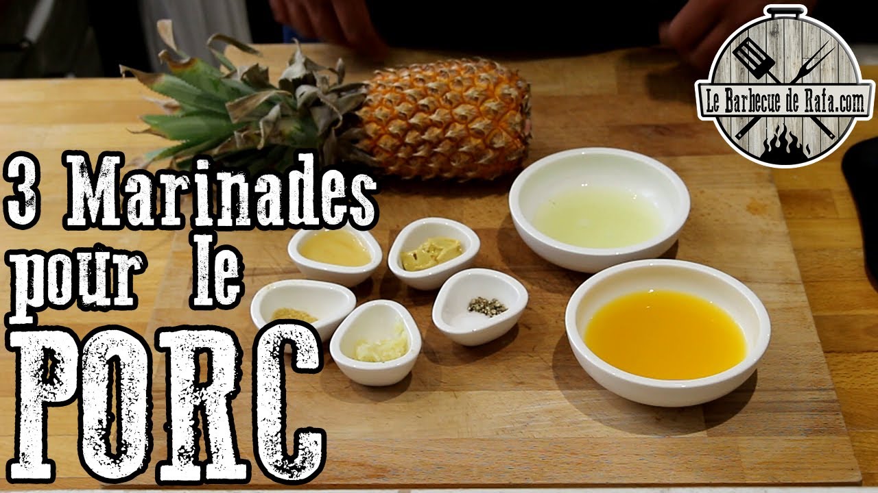 3 Marinades pour le Porc