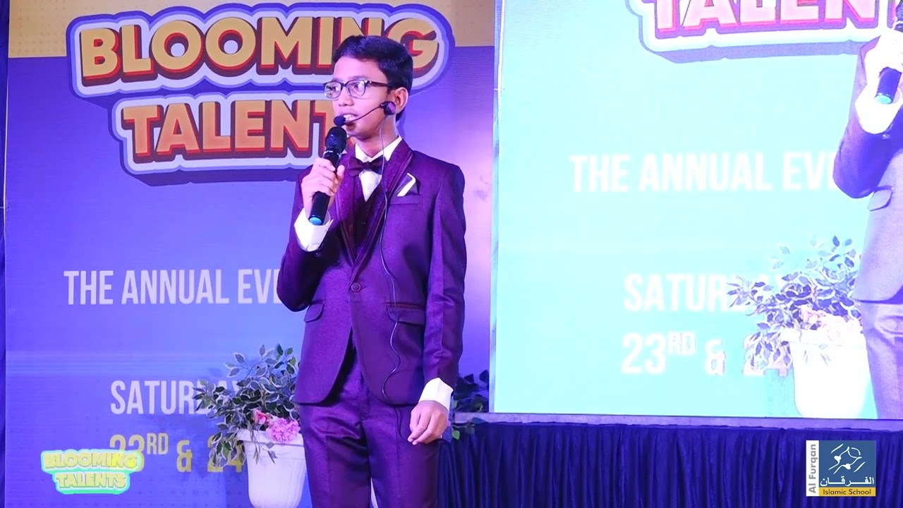 IMPORTANCE OF ENGLSIH LANGUAGE ii BLOOMING TALENTS II THE ANNUAL EVENT 2023-24 II AL-FURQAN SCHOOL