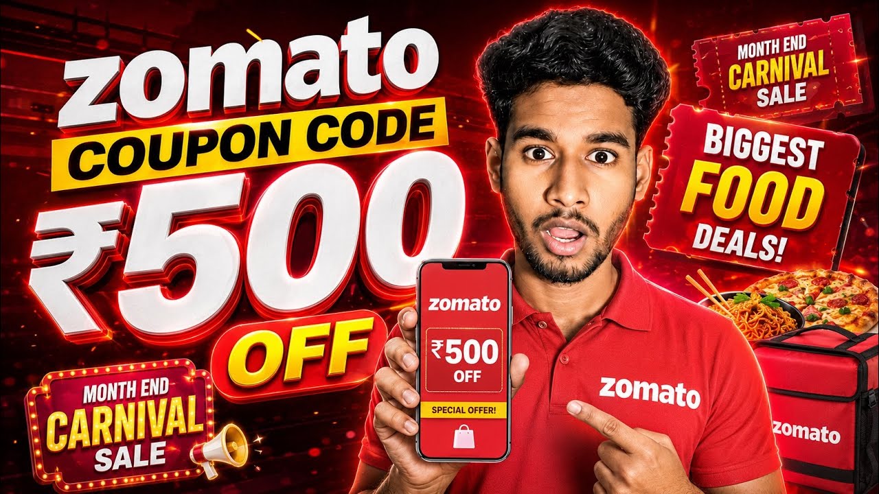 🔥 Zomato Coupon Code Today 2026 💥 Latest Working Promo Codes, Free Delivery Offers