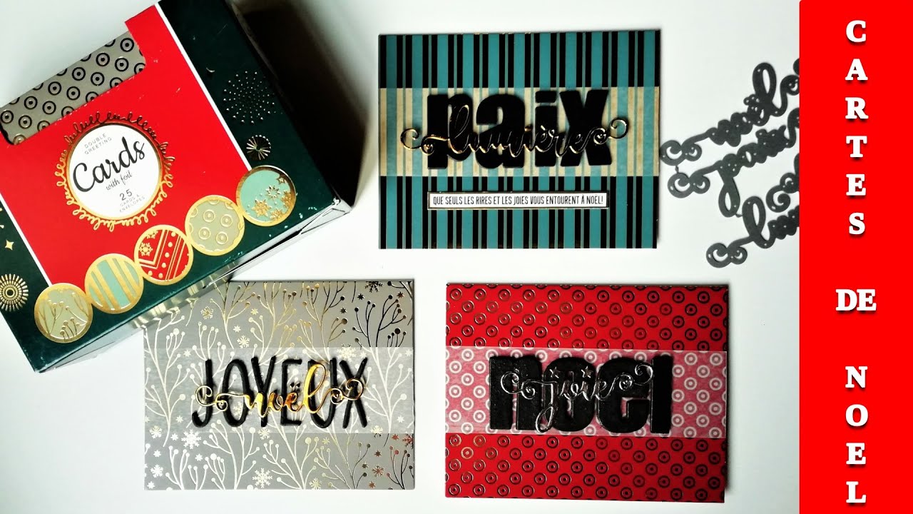 Tutoriel Carterie - Cartes de Noël avec le kit de cartes ACTION