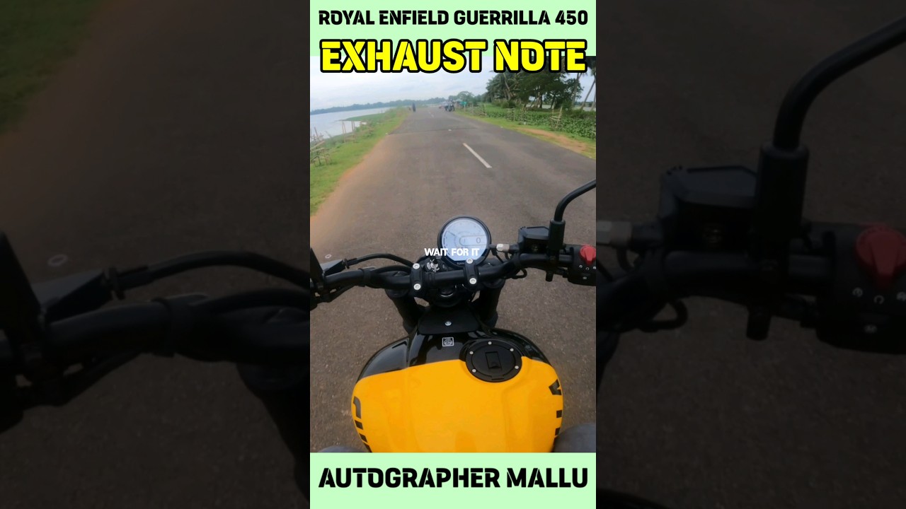 INNLOVE WITH THIS EXHAUST NOTE OF ROYAL ENFIELD GUERRILLA 450.#shorts #automobile #royalenfield