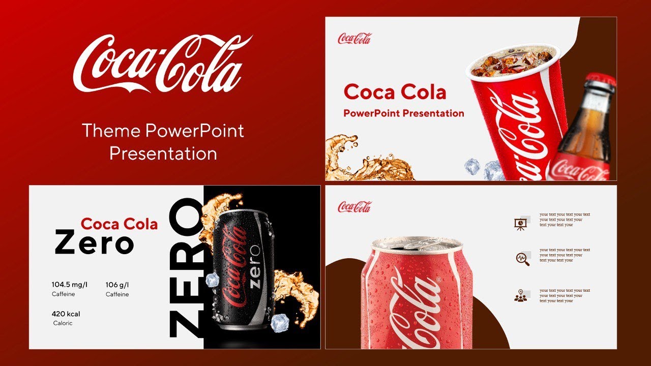 Презентация которая выглядит как реклама Coca-Cola 📽️❤️ |  Шаблон в подарок! 🎁 