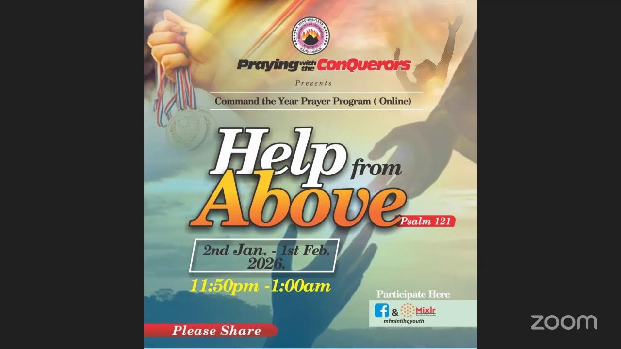 PRAYING WITH THE CONQUERORS - HELP FROM ABOVE 23/01/2026