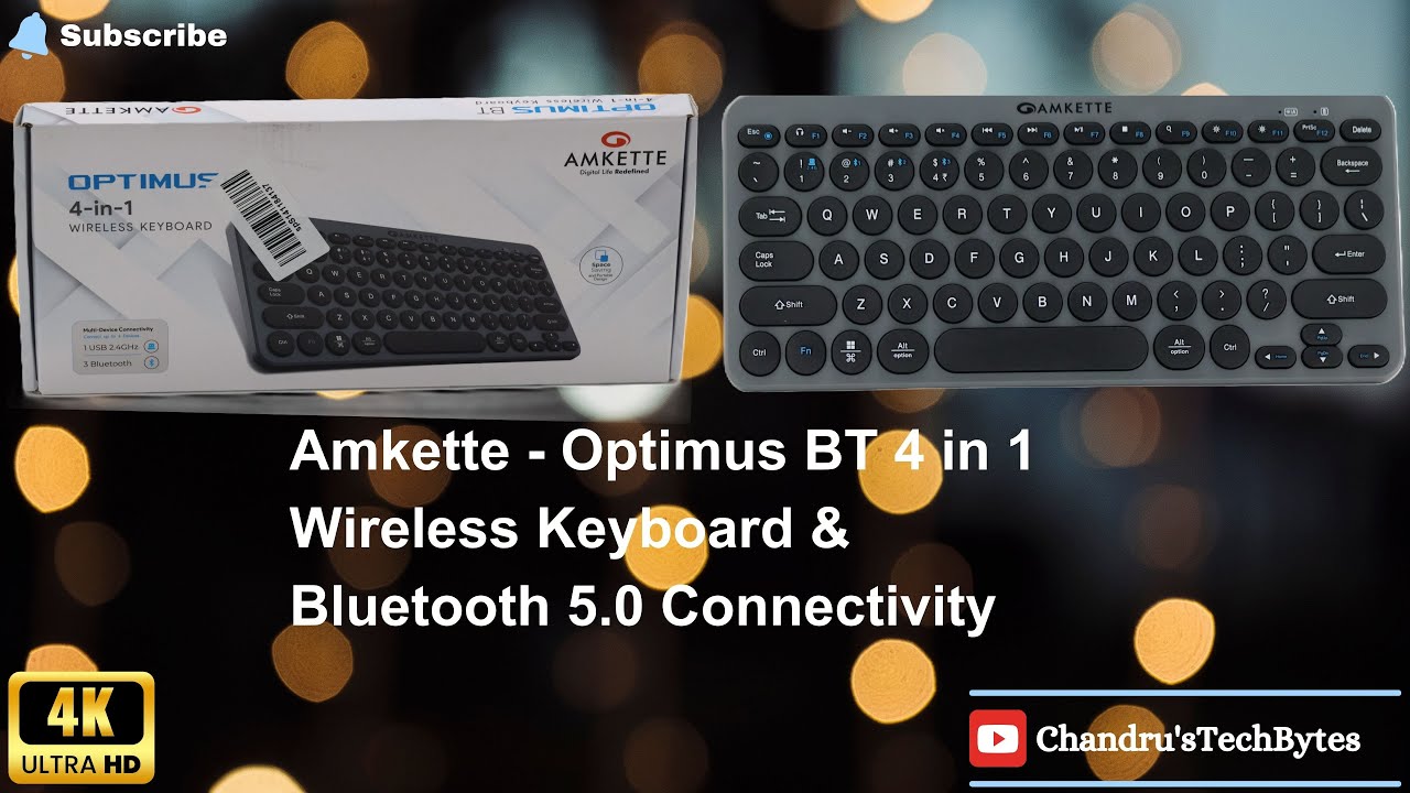 🚀 Amkette Optimus BT: The Ultimate 4-in-1 Wireless Keyboard for Seamless Connectivity! 🔥#amkette