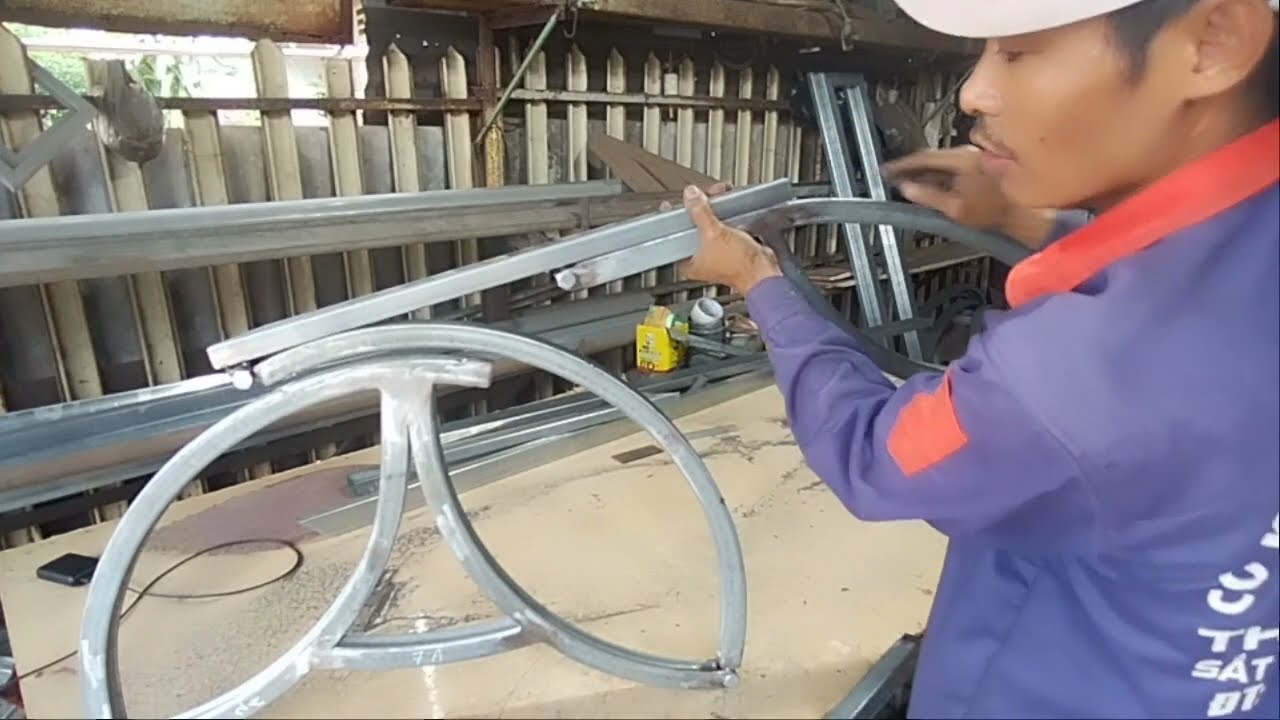hướng dẫn làm mặt bàn mặt ghế của bộ bàn ghế gấp gọn/ phần 1