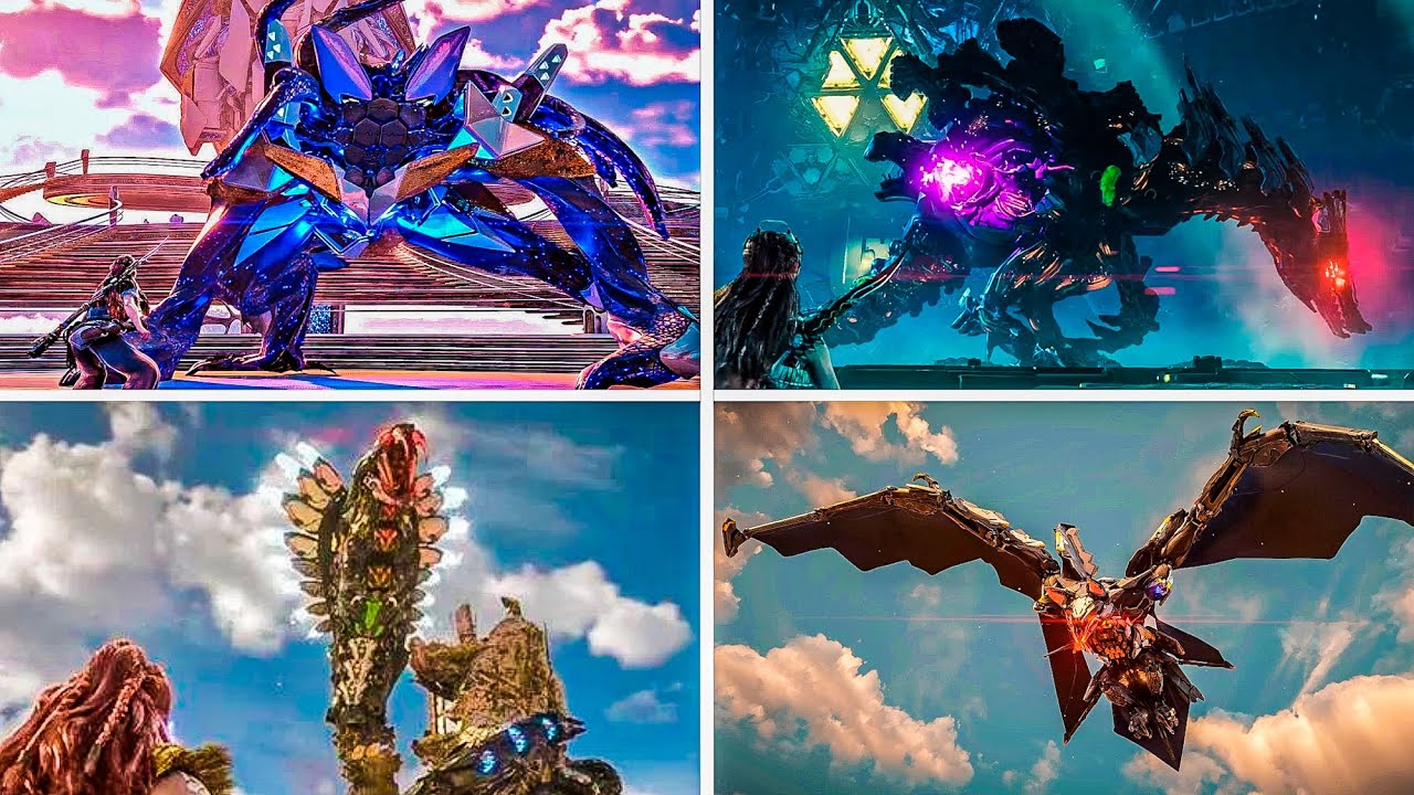 HORIZON FORBIDDEN WEST (PS5) All Bosses / Boss Fight | Gameplay 4K 60FPS