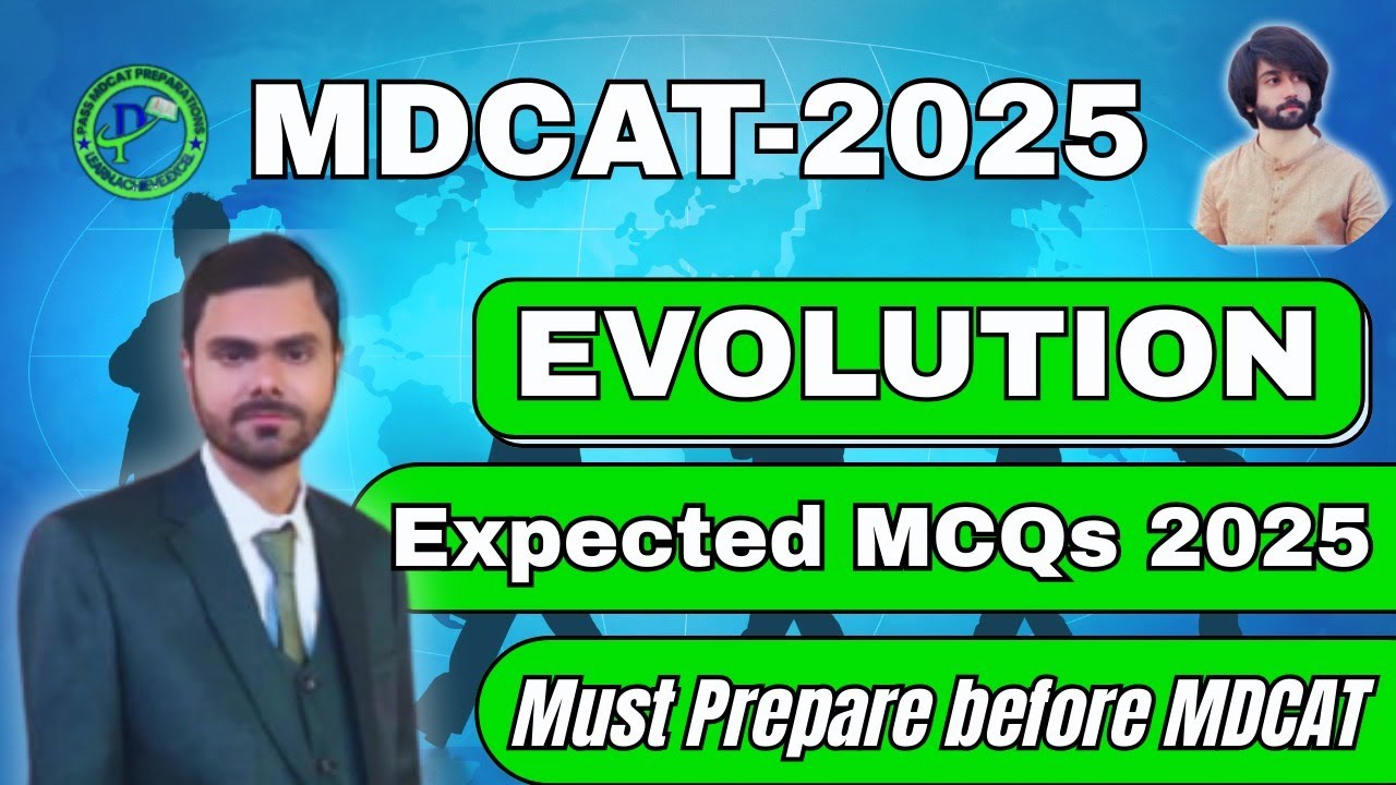 MDCAT Biology Past Papers MCQs | Chapter Evolution | Solved MCQs with Explanations | MDCAT 2025 BIO
