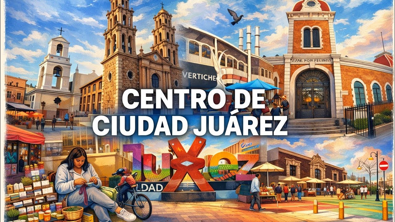Caminata en el centro histórico de Ciudad Juárez.