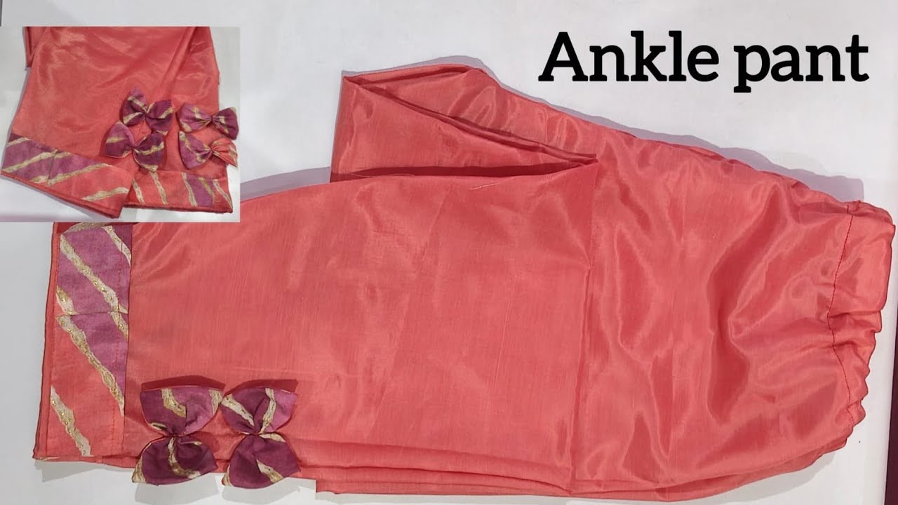 Very Easy Ankle Length Pant Cutting and Stitching / pant Trouser cutting and stitching 