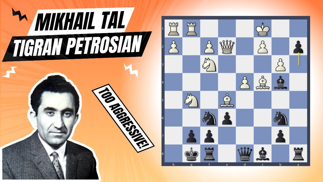 Too Much Aggression! | Mikhail Tal vs. Tigran Petrosian (1973)