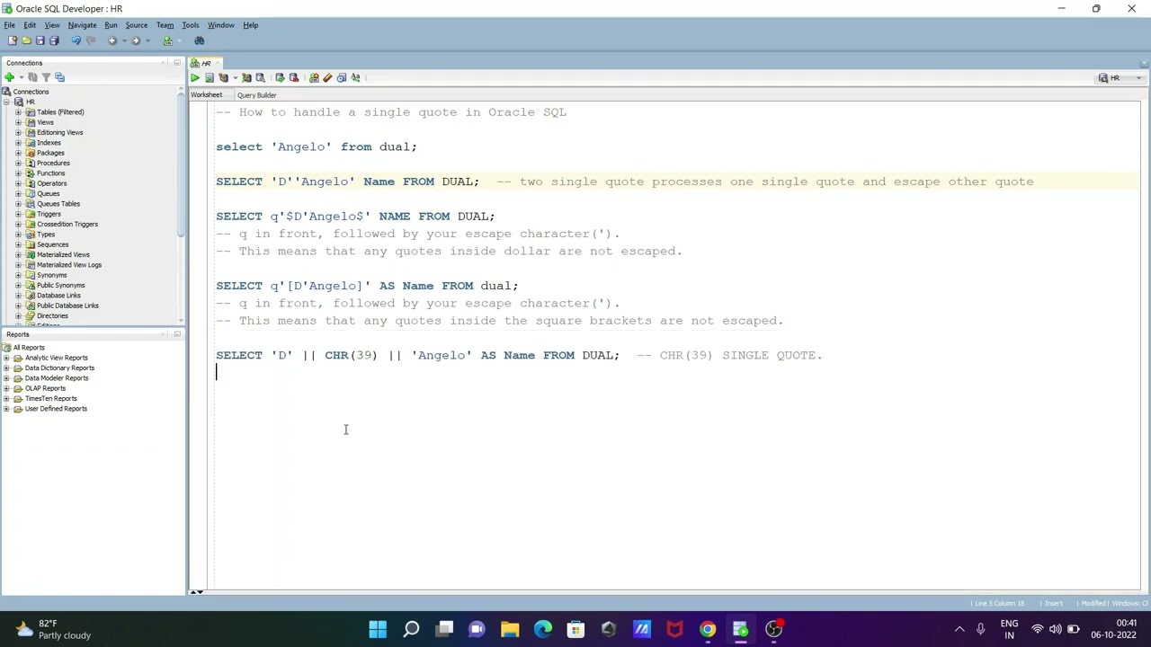 How to handle single quote in Oracle