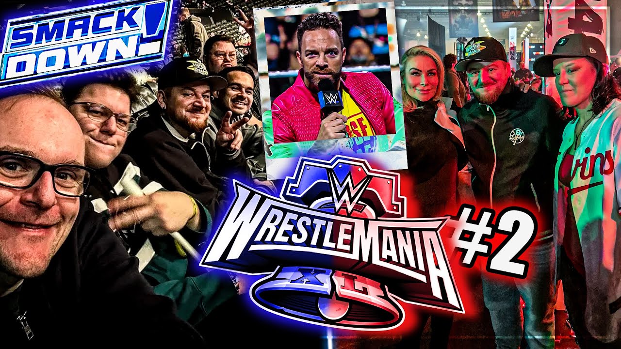 Wir sind bei SMACK DOWN before WRESTLEMANIA 40 + MEET and GREET 🔥 WWE Wrestlemania 40 Vlog #2