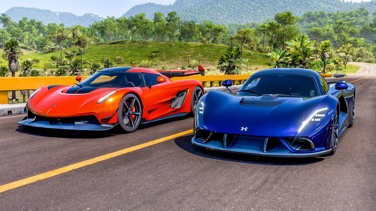 Hennessey Venom F5 vs Koenigsegg Jesko (1600 hp) | Forza Horizon 5
