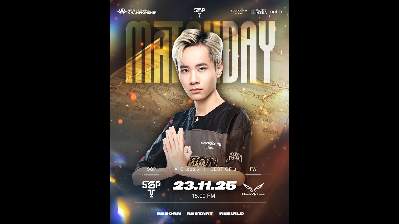 TRỰC TIẾP: SGP vs FW | VÒNG BẢNG | AIC 2025 (23/11)
