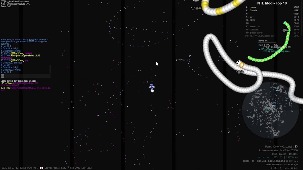 【slither.io】zxC/Merci