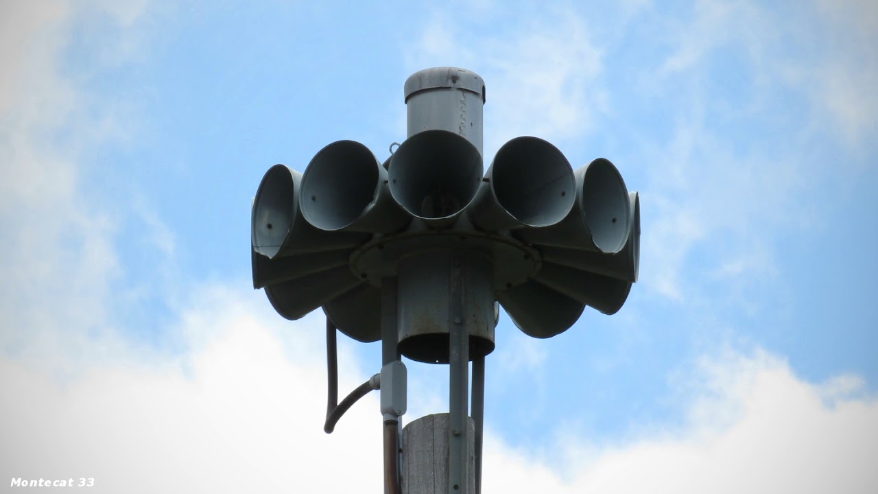 Federal Signal STH-10 Siren Test Malfunction & Incredible Ambiance, Delavan, WI