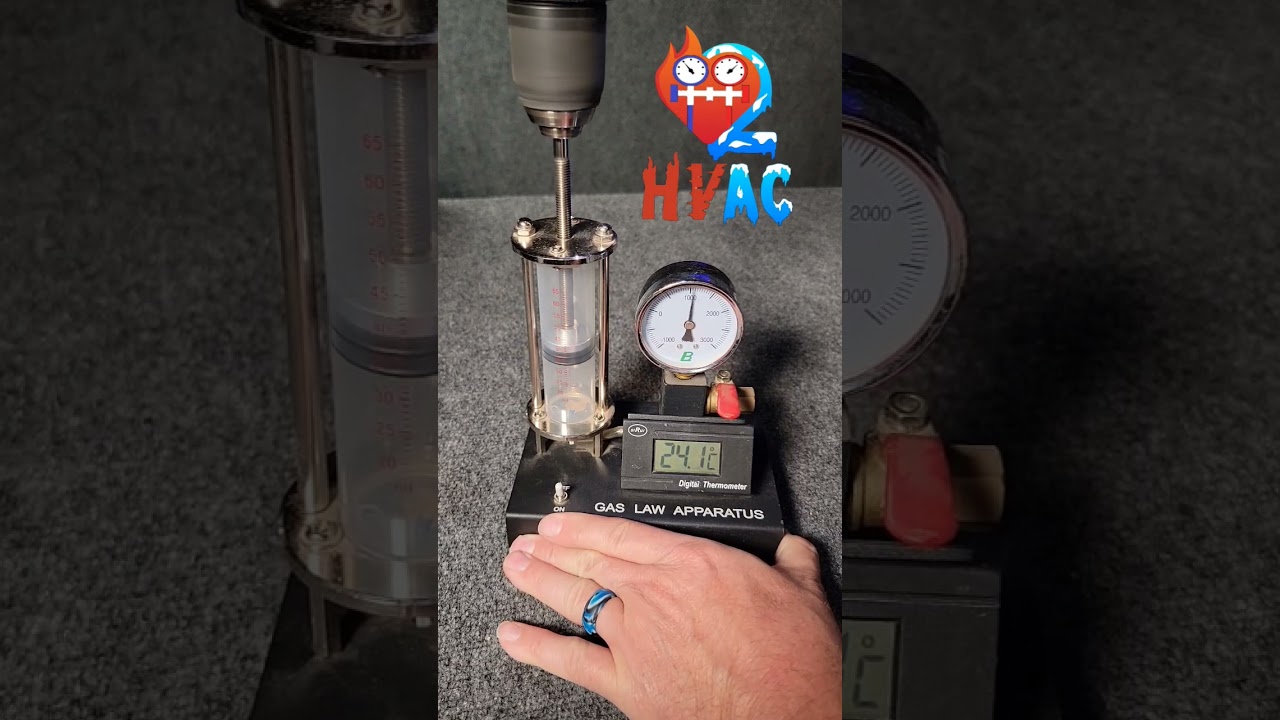 Объем Температура Давление #love2hvac #hvac #сжатие #наука