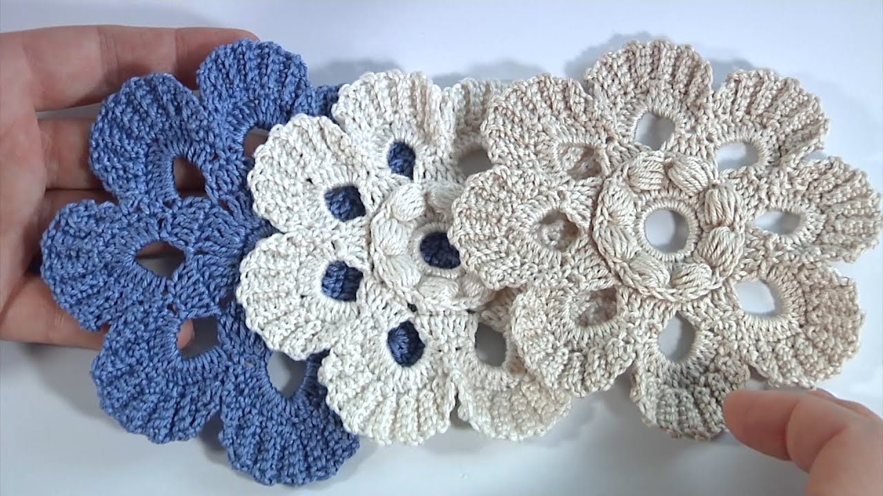 Интересно!!! Милые Цветы крючком/Мой канал на английском языке @Crochet.ElenaRugalStudio