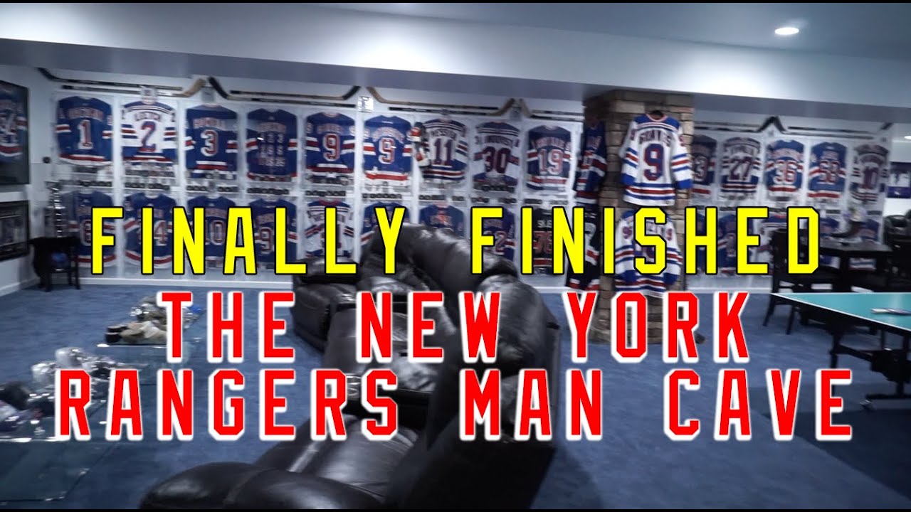 FINALLY finished the New York Rangers Man Cave!