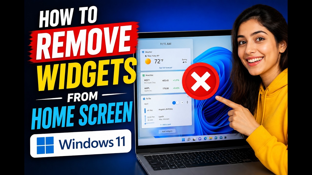 How to Remove Widgets From Home Screen in Windows 11