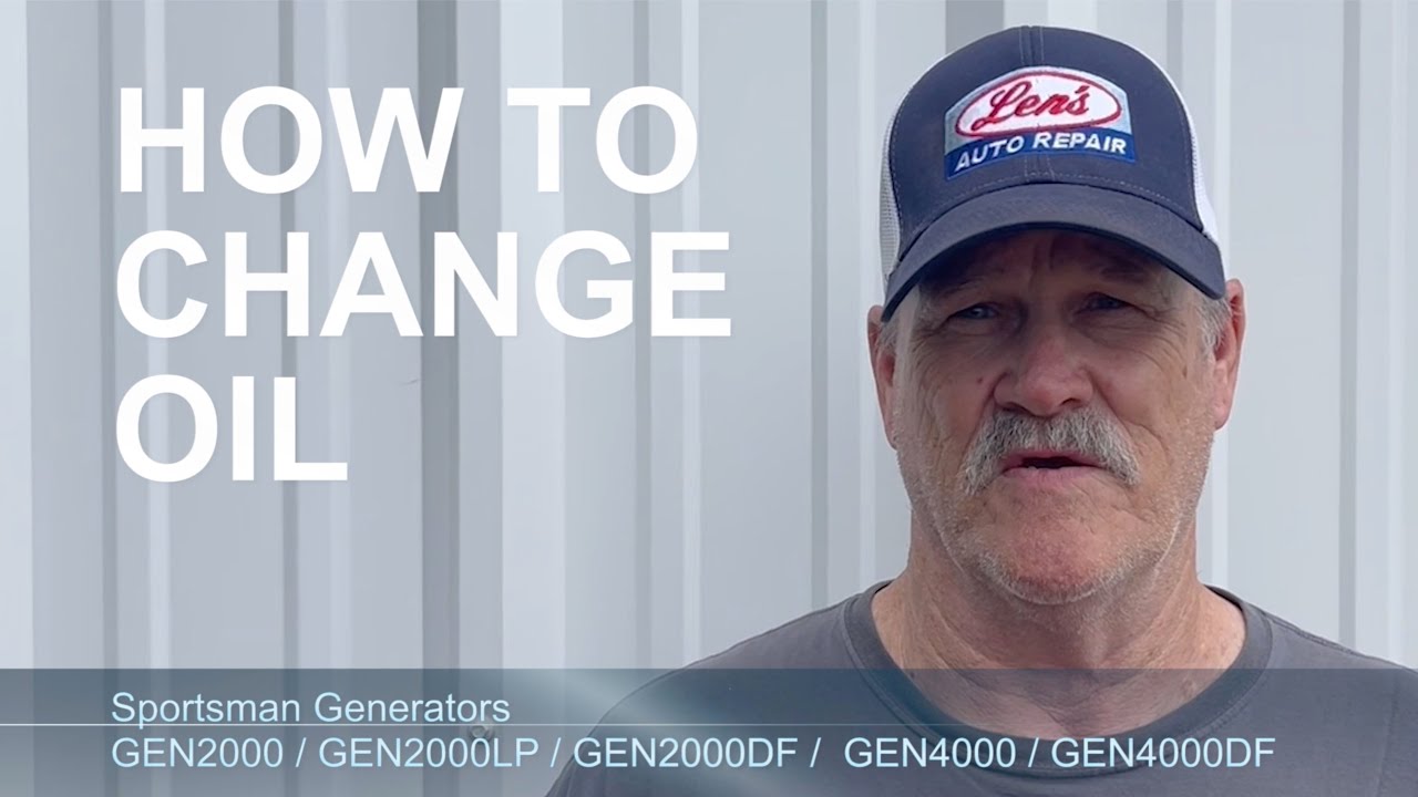 HOW TO: Change the oil on your Sportsman Generator