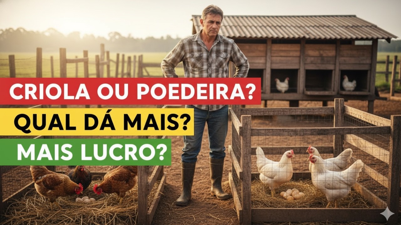 Galinhas crioulas versus galinhas poedeiras  qual delas dá mais lucro