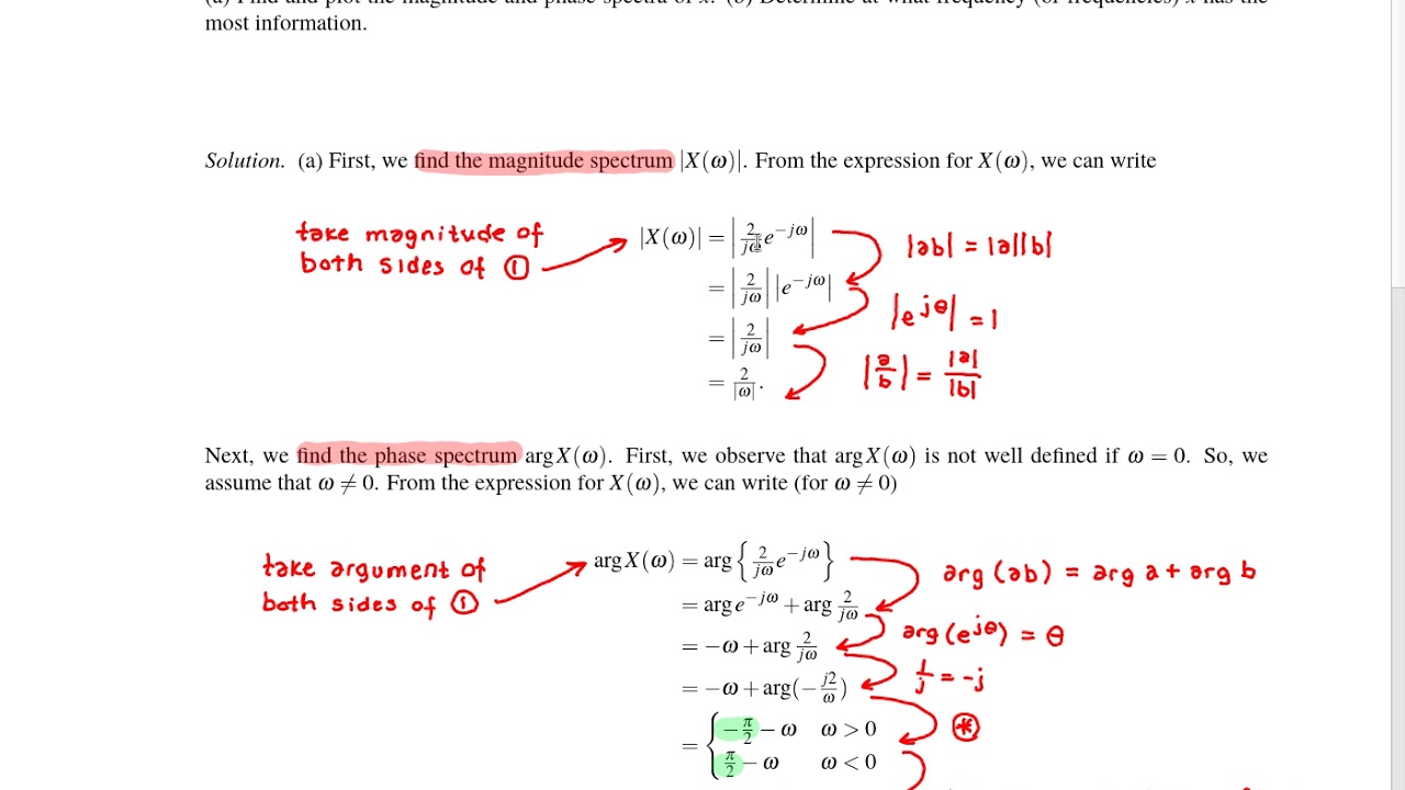 ECE 260 --- CT Fourier Transform --- Fourier Transform and Frequency Spectra of Functions