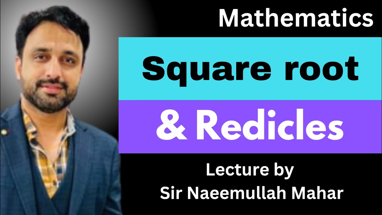 How to solve these kind of problems | Redicles | Square root | Sir Naeemullah mahar
