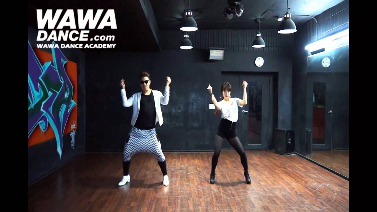 WAWA DANCE ACADEMY PSY GENTLEMAN DANCE STEP MIRRORED MODE