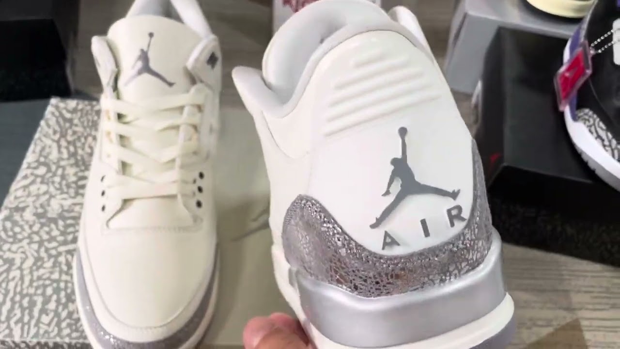 Air Jordan 3 Retro 'Sail Cement Grey' Wmns 2025 CK9246-100 Kickbulk Sneaker shoes