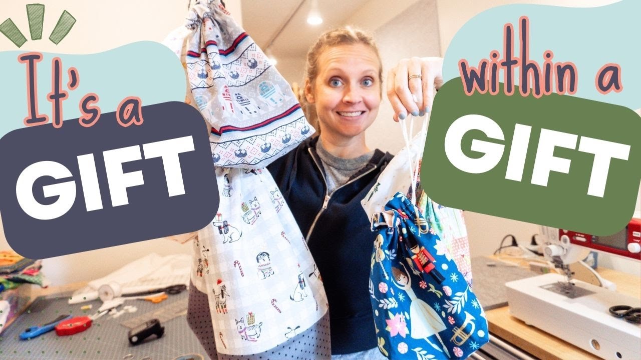 Sew Reusable Fabric Gift Bags! A Fun, Sustainable Sewing Idea