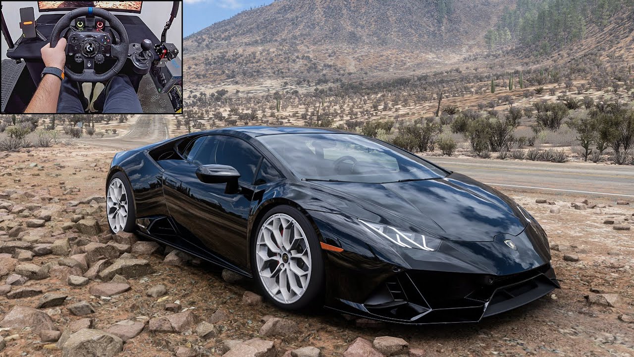 Lamborghini Huracán EVO - Forza Horizon 5 | Logitech G923 Steering Wheel