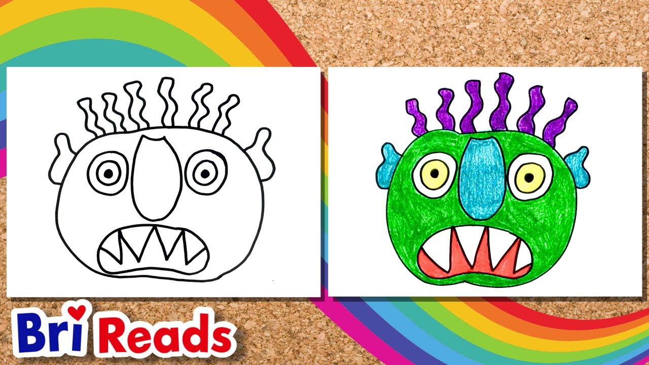 How to Draw a Monster | Halloween Draw Along