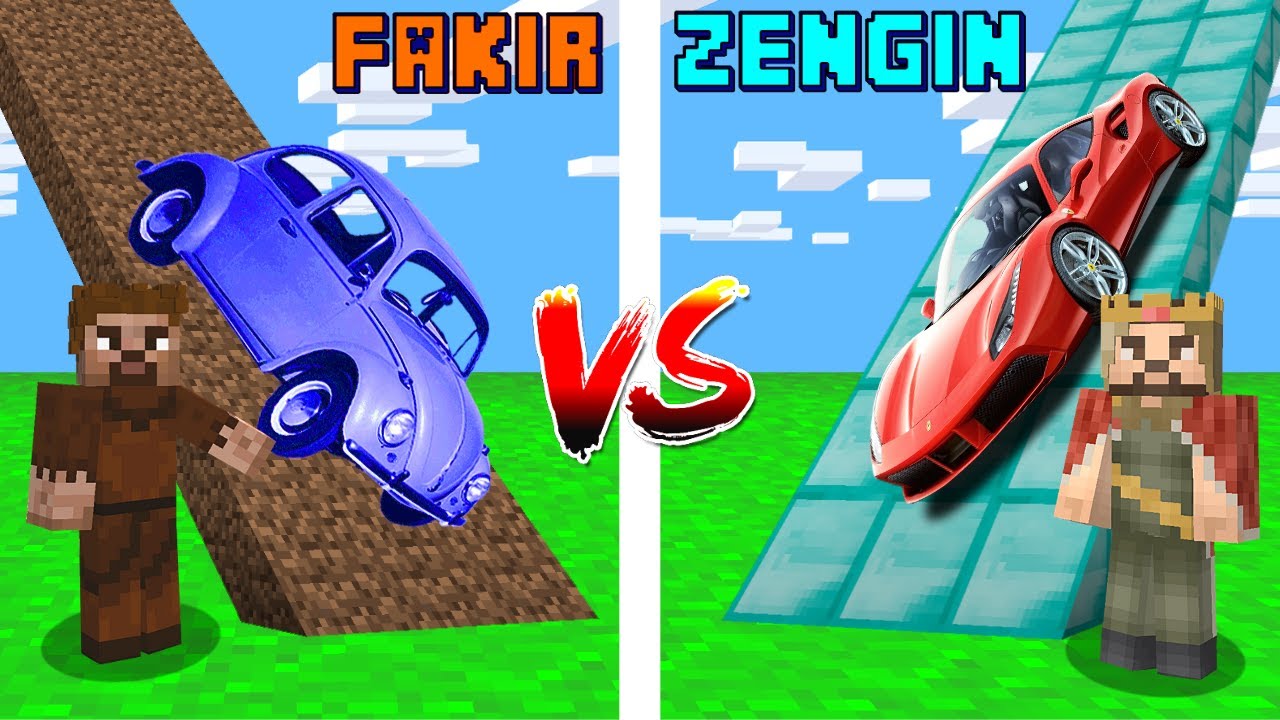 FAKİR AİLE RAMPA VS ZENGİN AİLE RAMPA! 😱 - Minecraft